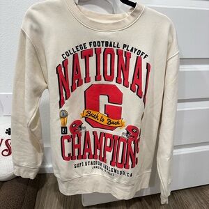 UGA: vintage inspired sweatshirt — BLK FRVR